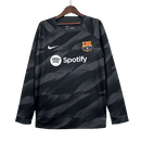 Camisa Barcelona - 23/24 - Manga Longa - Preto