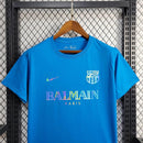 Camisa Refletiva Barcelona x Balmain 24/25 s/n° Torcedor Masculino - Azul